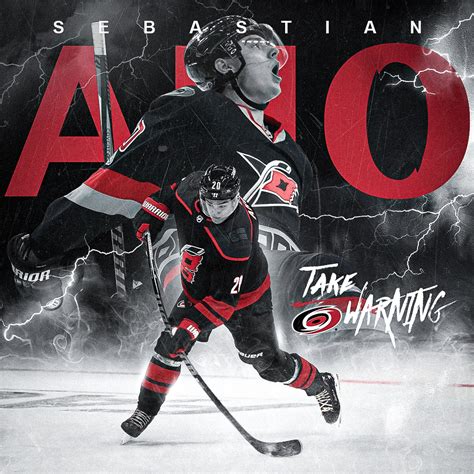 Sebastian Aho - Carolina Hurricanes :: Behance