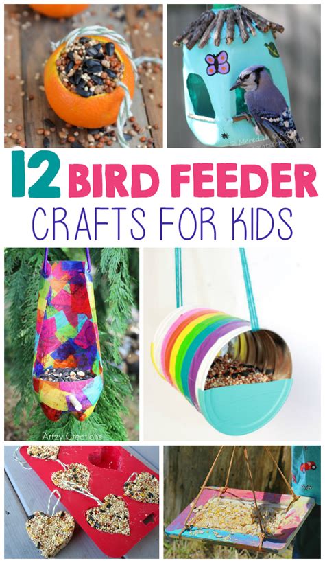 12 Kid-Made Bird Feeder Crafts