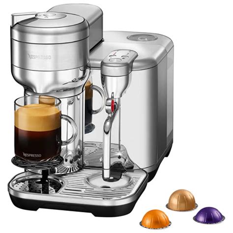 Nespresso Vertuo Creatista Pod Espresso Machine by Breville - Brushed ...