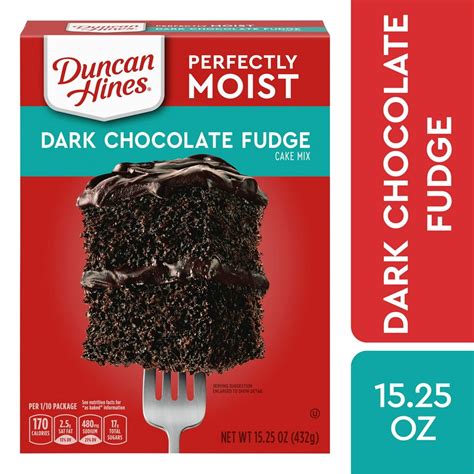 Duncan Hines Classic Dark Chocolate Fudge Cake Mix, 15.25 Oz - Walmart.com - Walmart.com