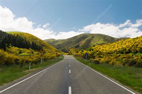 Paved road in rural landscape - Stock Image - F018/9149 - Science Photo ...