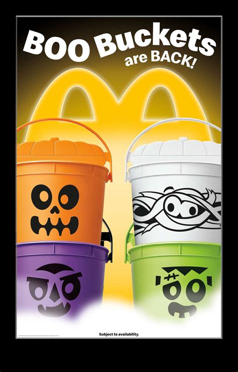 McDonald's Happy Meal Boo Buckets return for Halloween