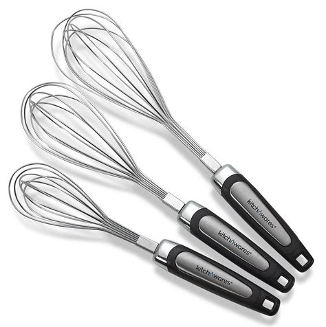 3 Pack Stainless Steel Whisk, Kitchen Whisk, Balloon Whisk Set, Kitchen Utensils For Blending ...