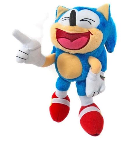 Plush Toy - Sonic the Hedgehog - Classic Sonic - 8 Inch - Laughing | Sonic plush toys, Sonic ...