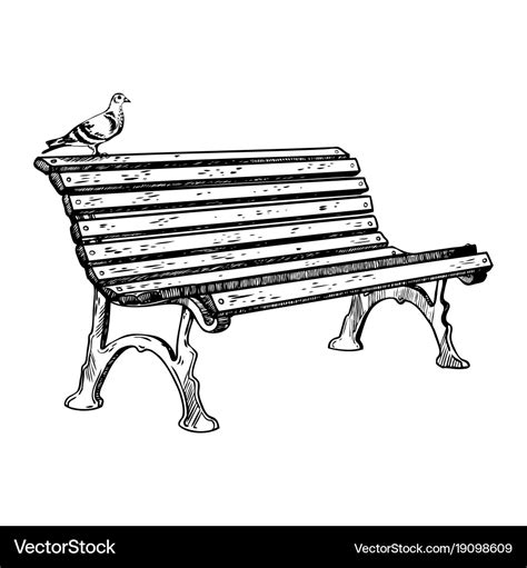 Phenomenal Photos Of Park Bench Drawing Concept | Artha Design