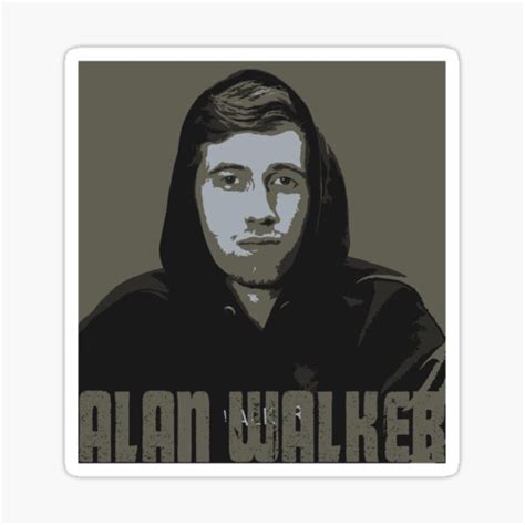 "Alan Walker illustration ,Alan Walker art " Sticker for Sale by ...