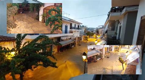 Storm Daniel Ravages Skiathos Island, Urging Residents To Limit ...