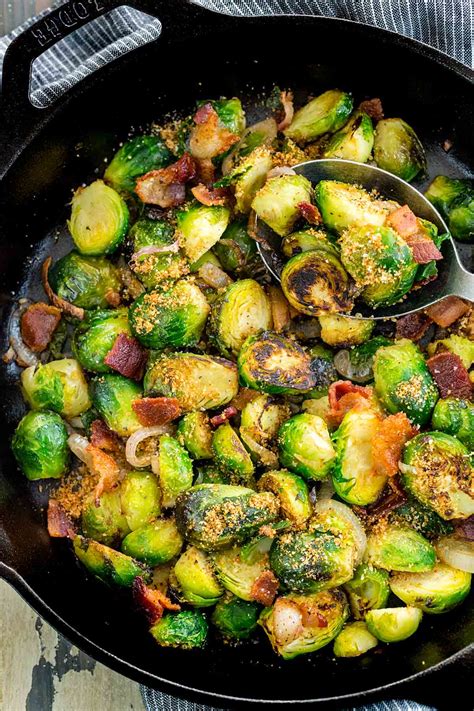 Sautéed Brussels Sprouts with Bacon - Jessica Gavin