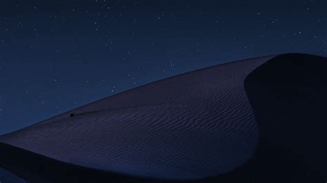 Download wallpaper 1920x1080 desert, night, dark, dunes, starry sky full hd, hdtv, fhd, 1080p hd ...