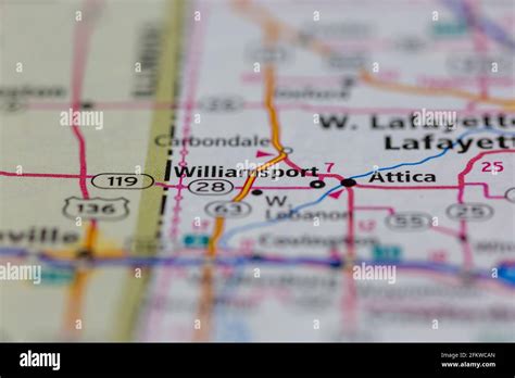 Williamsport indiana on a map hi-res stock photography and images - Alamy