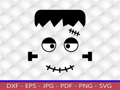 Frankenstein Face, PNG, SVG - Etsy