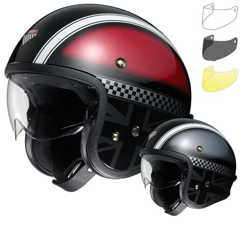 Shoei J.O Hawker Open Face Motorcycle Helmet & Visor - Open Face ...