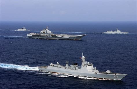 China's aircraft carrier Liaoning takes part in a military drill of Chinese People's Liberation ...