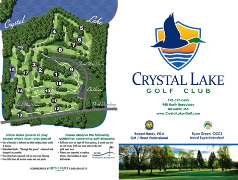 Scorecard, Info & Course Map - Crystal Lake Golf Club