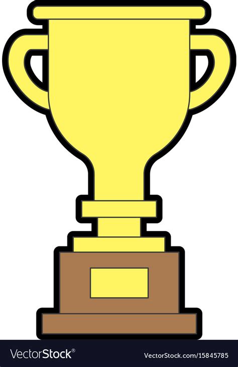 Prize symbol to winner champion Royalty Free Vector Image