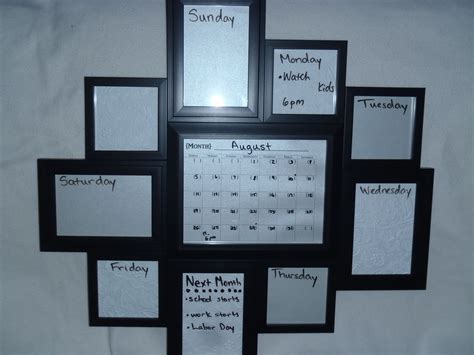 DIY Family Calendar and weekly reminder board. | Reminder board, Family calendar, Family organizer