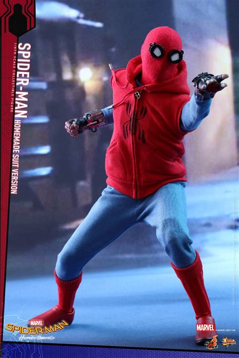 Get a closer, detailed look at Peter Parker's (Tom Holland) prototype suit from his early da ...