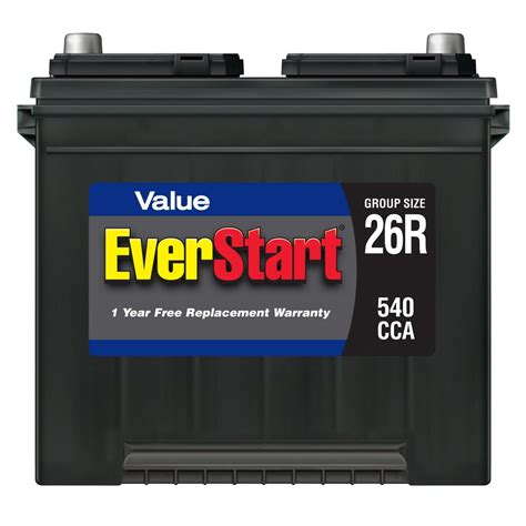 EverStart Value Lead Acid Automotive Battery, Group Size 26R (12 Volt ...