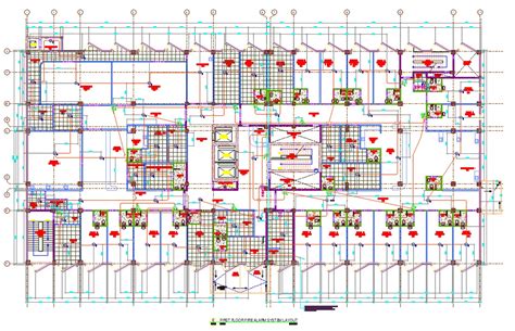 Fire Alarm System Layout Plan CAD File - Cadbull