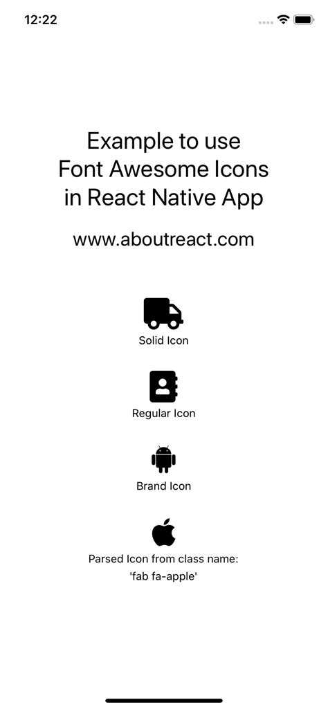 How to Use Font-Awesome 5 Icons in React Native App