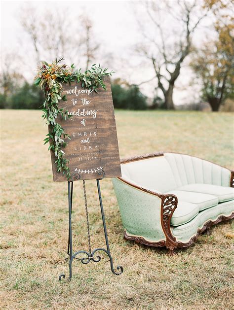 Rustic Hand-Lettered Welcome Sign