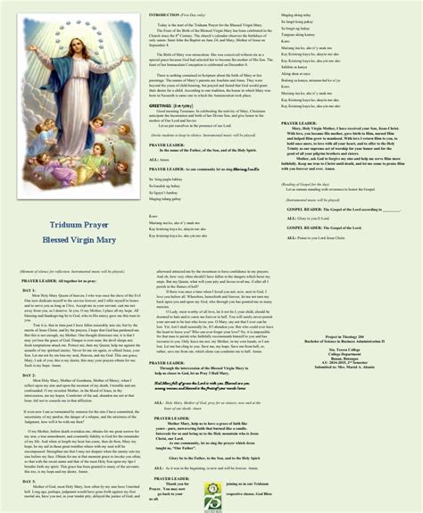 Triduum Prayer Blessed Virgin Mary: GREETINGS: (Everyday) | PDF | Mary, Mother Of Jesus | Prayer