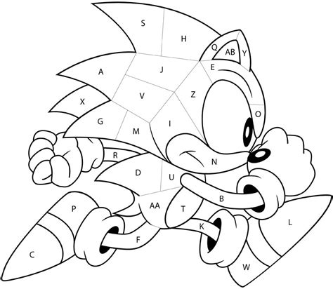 Paint by Letter: Sonic the Hedgehog Quiz - By goc3