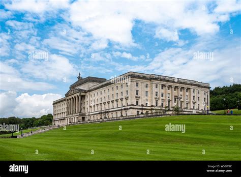 Stormont, the parliament building of the Northern Ireland Assembly where the Northern Ireland ...