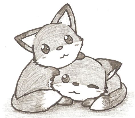 Fox Cute Drawing at GetDrawings | Free download