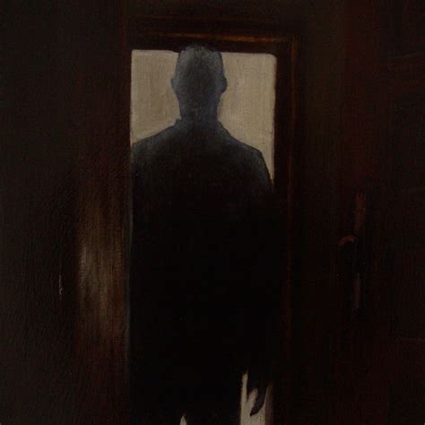 Painting of shadow figure in doorway. From MCAD art sale. | Painting, Architecture background ...