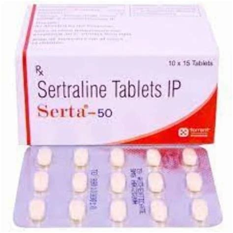 SERTRALINE Serta 50 MG, 10 X 10, Prescription at Rs 184/stripe in ...