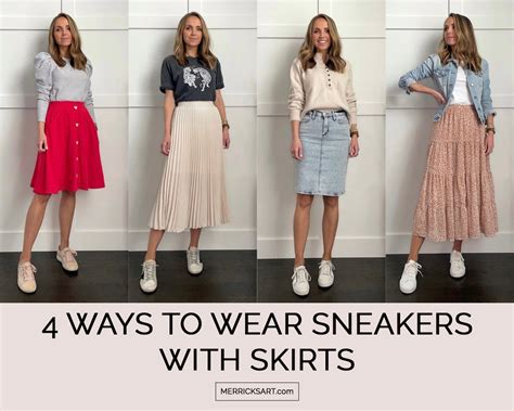 4 Ways to Wear Sneakers With Skirts - Merrick's Art