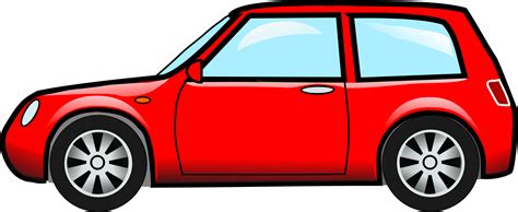 Clipart - car-red