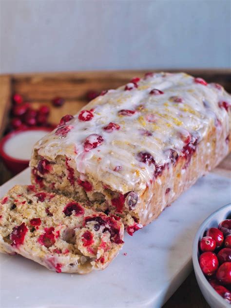 Vegan Cranberry Lemon Loaf — Rainbow Plant Life | Cranberry orange bread, Banana cranberry bread ...