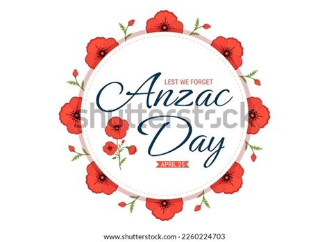 Anzac Day Lest We Forget Illustration Stock Vector (Royalty Free ...