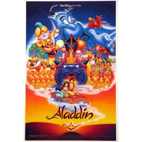 "Aladdin" Film Poster, 1992 | Walt disney pictures, Aladdin movie ...