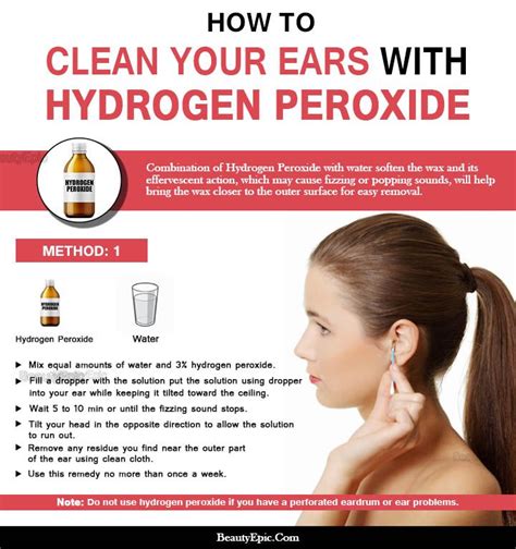 How to Safely Clean Your Ears with Hydrogen Peroxide | Cleaning your ears, Ear wax removal, Ear ...