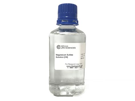 Magnesium Sulfate Solution [1M] - Cepham Life Sciences Research Products