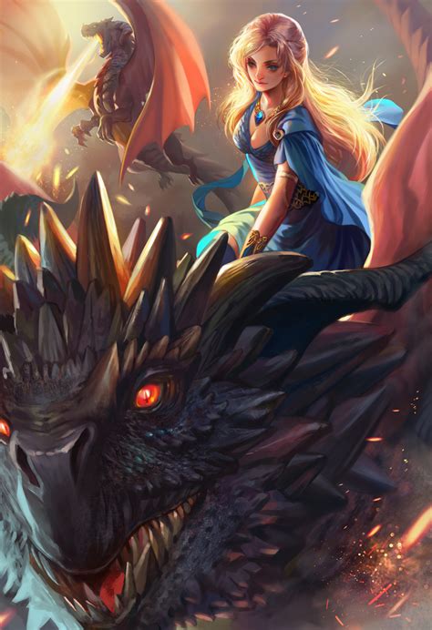 Queen of dragons by jiuge on DeviantArt