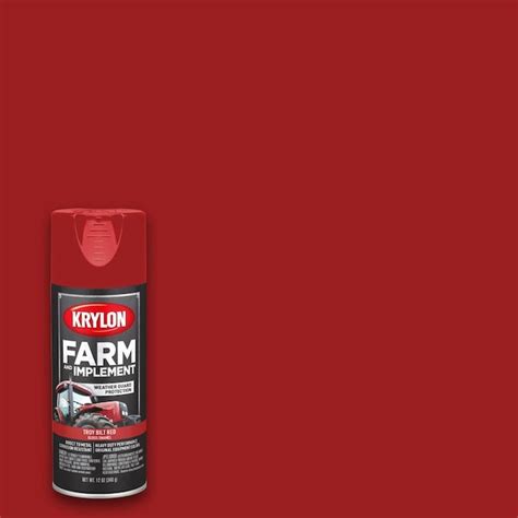 Krylon Gloss Troy Bilt Red Spray Paint (NET WT. 12-oz) in the Spray Paint department at Lowes.com