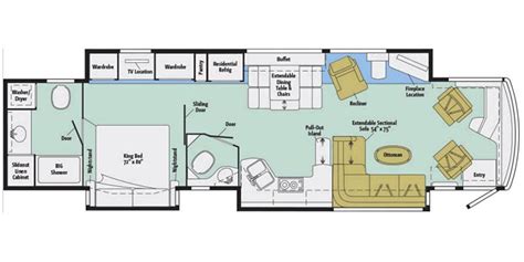 Winnebago Tour Floor Plans - floorplans.click