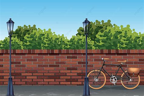 Urban Street Background Template Vector Drawing Street Vector, Vector, Drawing, Street PNG and ...