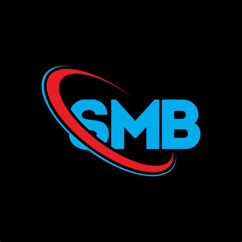 logotipo de smb. letra smb. diseño de logotipo de letra smb. logotipo de iniciales smb vinculado ...