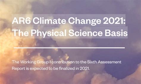 Climate Change 2021 – the Physical Science Basis (AR6 WG1) | Launch Press Conference – Geneva ...