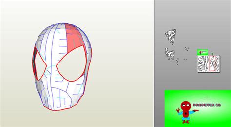 Spider-Man Faceshell Foam 3D model | CGTrader