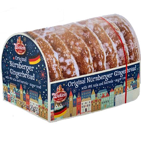 Wicklein Original Nurnberger Gingerbread, Fine Oblaten Glazed Lebkuche ...