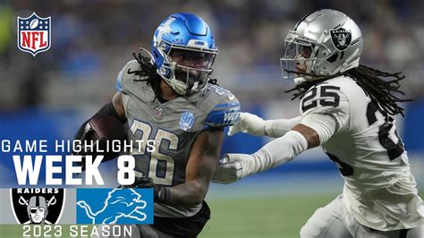 Las Vegas Raiders vs. Detroit Lions | 2023 Week 8 Game Highlights - YouTube