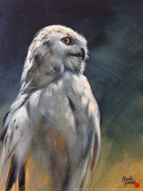 "Snowy Owl" | 2015 | 12" x 16" | Acrylic on canvas | Sold | Animal ...