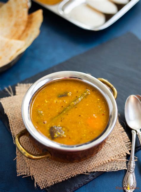 Vegetable Sambar / South Indian Lentils - Instant Pot - Piping Pot Curry