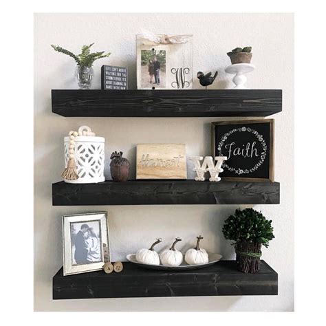 Floating Shelves Floating Shelf Black Floating Shelves Wide - Etsy